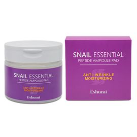 [ESHUMI] Snail Peptide & Pine Cica Toner Pads – Rapid Moisture Cooling, Wrinkle Care, Pine & Centella Extracts, Mucin-Powered - Made in Korea